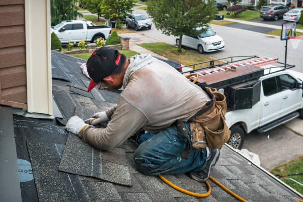 Professional Roofing technician working in Brock, NE